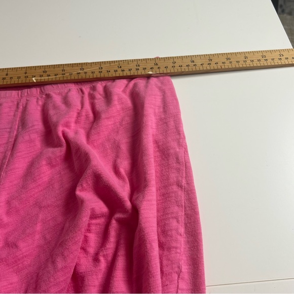 Lauren Ralph Lauren Pink Jersey Pajama Set - Lace Trim LRL Monogram Size - Picture 11 of 12